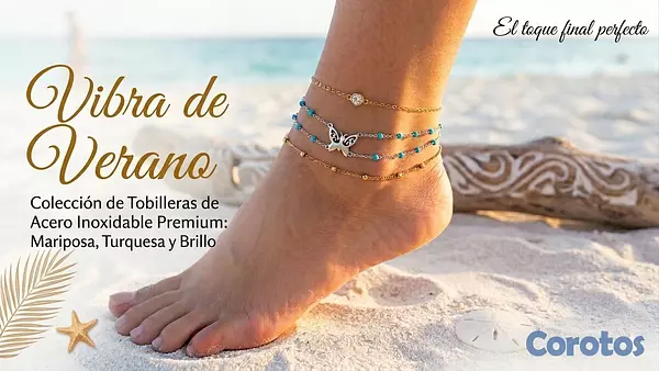 joyas, relojes y accesorios - $500 x unidad, PRENDAS de tobillera en acero inoxi 2