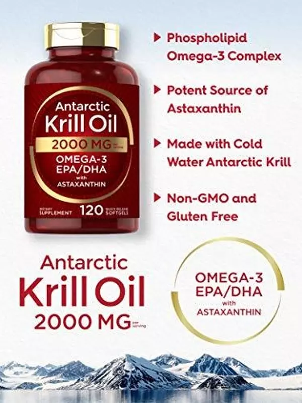 Salud y Equipamiento Médico - Aceite De Krill Antartico 2000 Mg Omega 3 Epa/dha 120 Cap 4