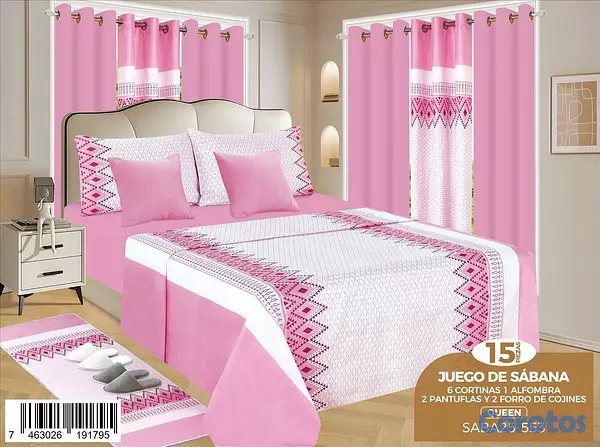 muebles y colchones - Juego de sabana 15 pz 9