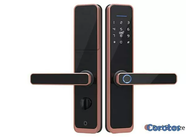 accesorios para electronica - Cerradura smart para puerta con apertura de huella codigo app bluetooth o wifi 2