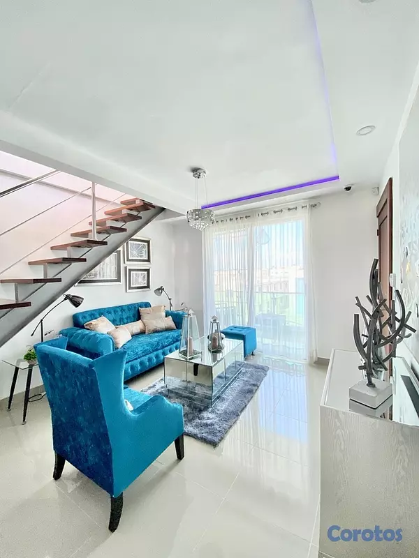 apartamentos - PENTHOUSE EN VENTA, LAS DIANAS SANTIAGO. 2