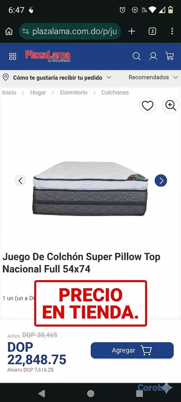 muebles y colchones - Colchón La Nacional Super Pillow Top (FULL) 6