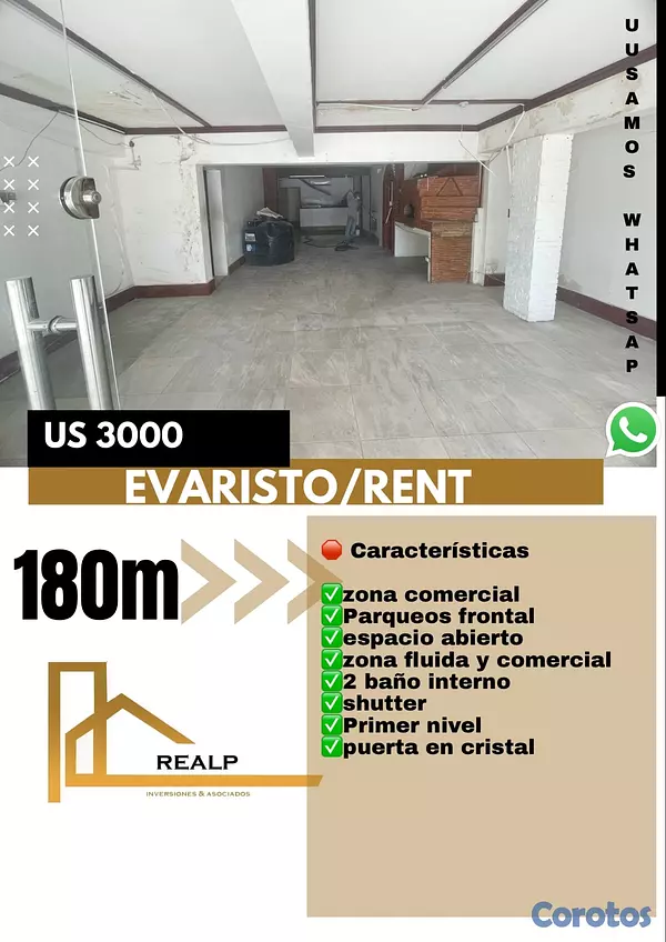 oficinas y locales comerciales - Local en primer nivel evaristo morales  1