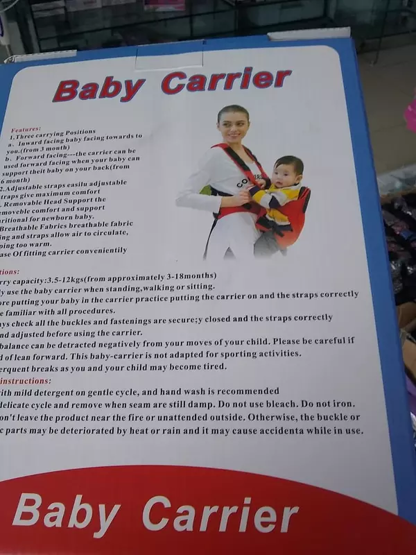 coches y sillas - Porta Bebe Cargador De Bebe Cangurera Portabebe canguro 7