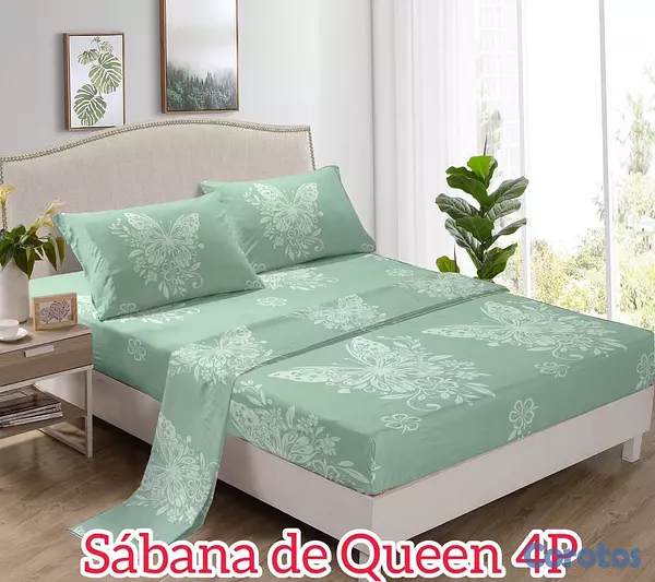 muebles y colchones - juego de sabana 4 piezas para cama de 60  10