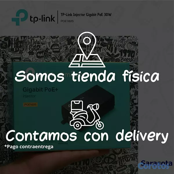 accesorios para electronica - TP-Link Injector Gigabit Poe POE160S 5