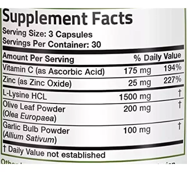 Salud y Equipamiento Médico - L-lisina 1500mg - Bronson - Unidad - Unidad A $1521 2