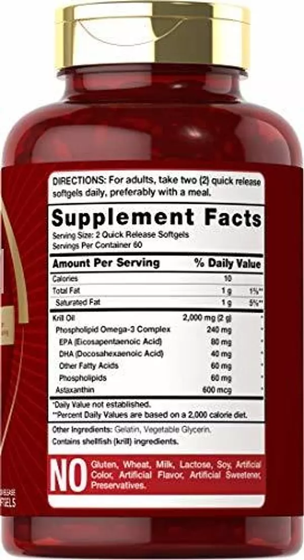 Salud y Equipamiento Médico - Aceite De Krill Antartico 2000 Mg Omega 3 Epa/dha 120 Cap 5