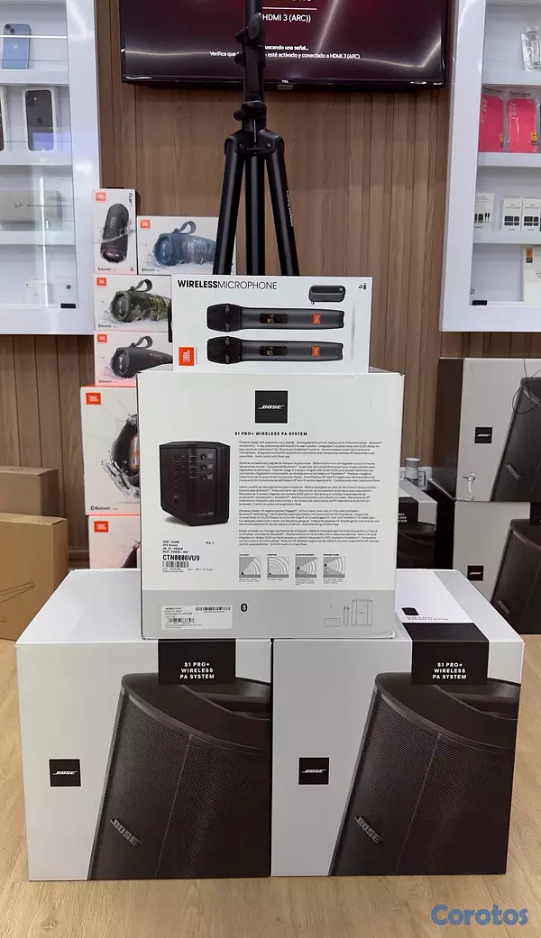 camaras y audio - Bose S1 Pro Plus – Sonido Profesional Portátil  2