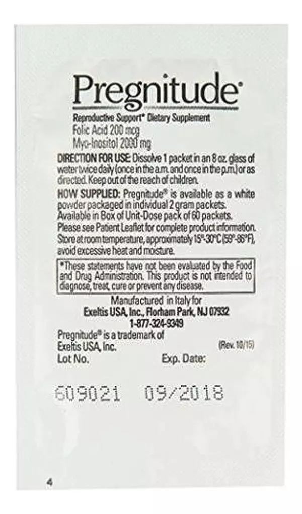 Salud y Equipamiento Médico - Pregnitude Reproductive Support 60 Prenatal Packets 6