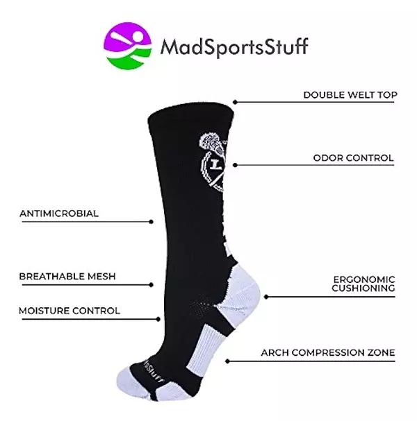 Artículos Deportivos - Madsportsstuff Lax Lacrosse Equipo Atletico Calcetines 3