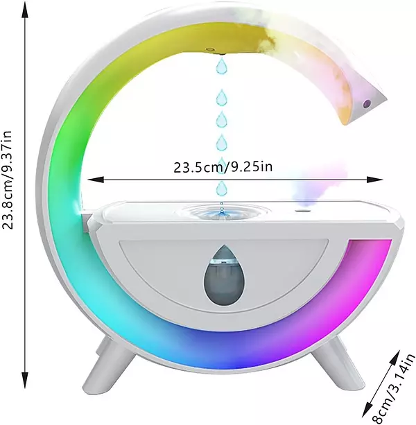 otros electronicos - Humidificador antigravedad en forma de G, colorido USB led 2
