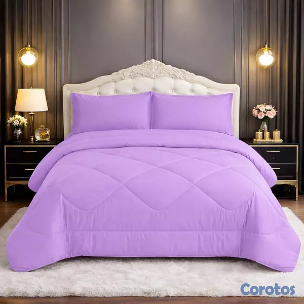 muebles y colchones - juego de colcha 3 piezas para cama de 60  2