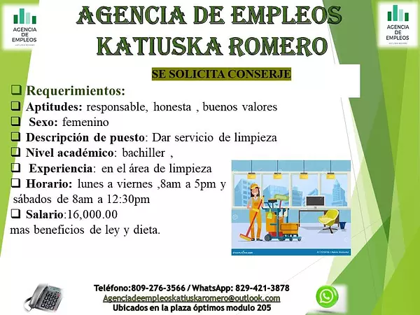 empleos disponibles - UN CONSERJE  2