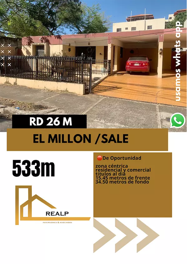casas - Casa en venta en el millon  1