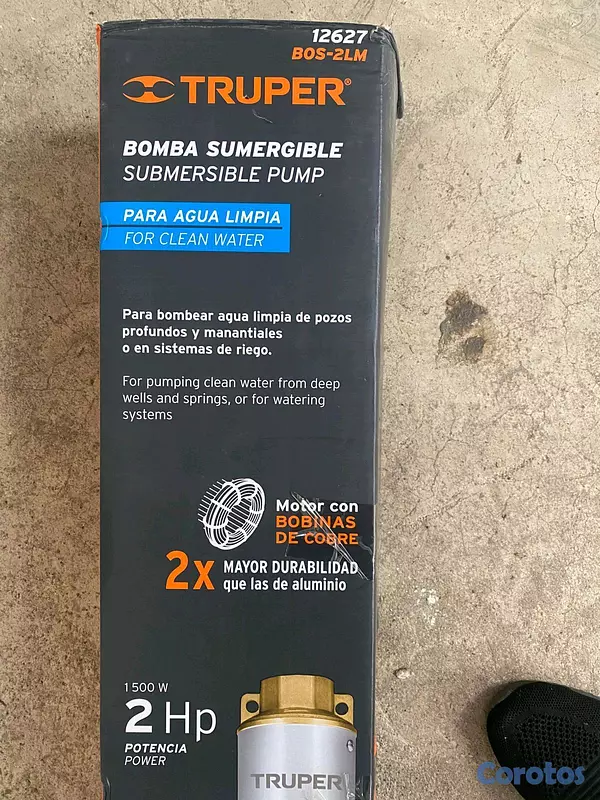 herramientas, jardines y exterior - Bomba sumergible TRUPER 2 HP 220V 4