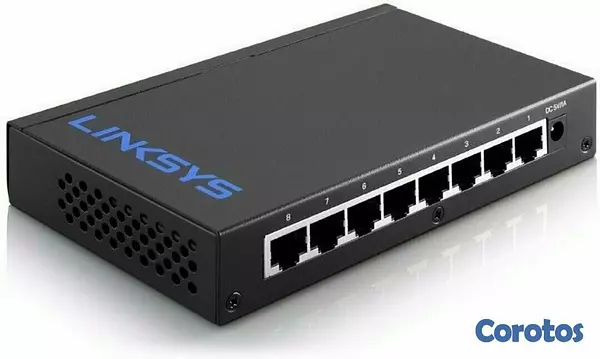 computadoras y laptops - SWITCH 8 PUERTOS LINKSYS SE3008, NO ADMINISTRABLE/DESKTOP, 8 PUERTOS GIGABIT ETH