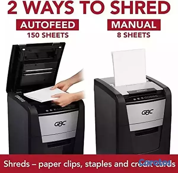 impresoras y scanners - trituradora de papel,GBC alimentación automática, capacidad de 150 hojas 3
