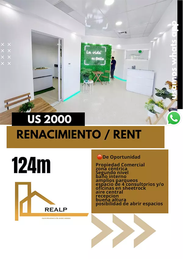 oficinas y locales comerciales - Amplio local en el renacimiento  1