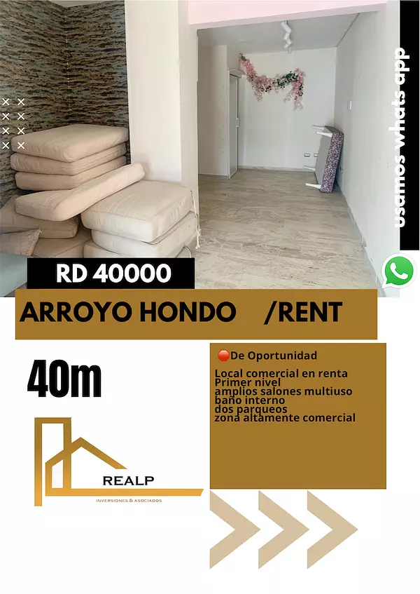 oficinas y locales comerciales - Local en primer nivel arroyo hondo  1
