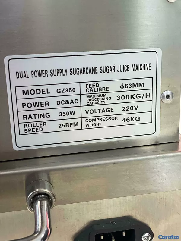 equipos profesionales - Maquina extractor trapiche de jugo de caña  9
