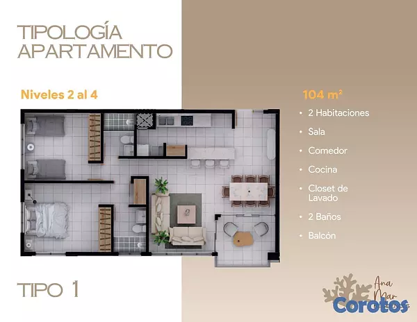 apartamentos - PROYECTO DE APARTAMENTO EN JUAN DOLIO ANA MAR RESIENCES  2