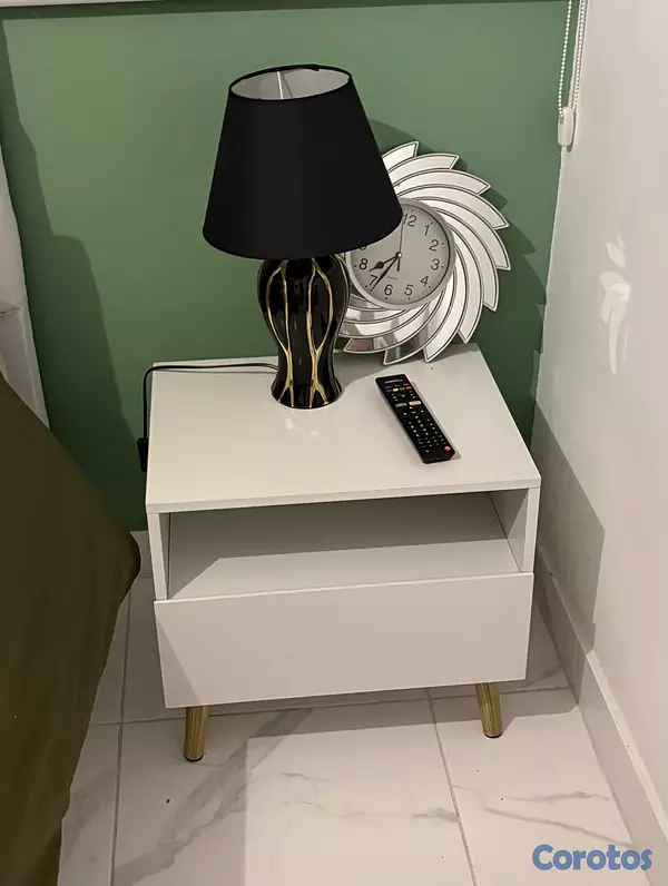 muebles y colchones - Mesita de noche con gaveta 2