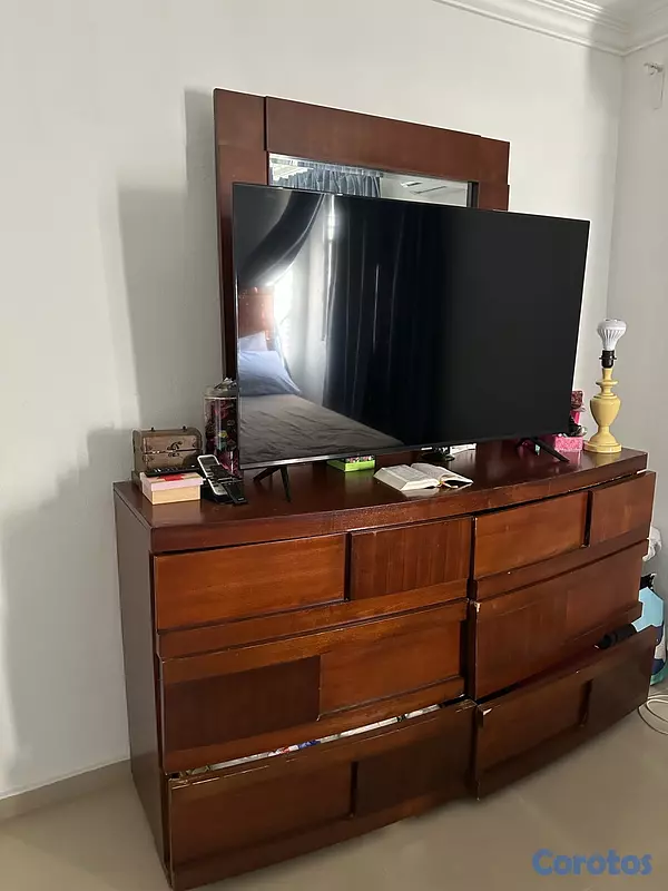 muebles y colchones - juego de habitación en caoba  2