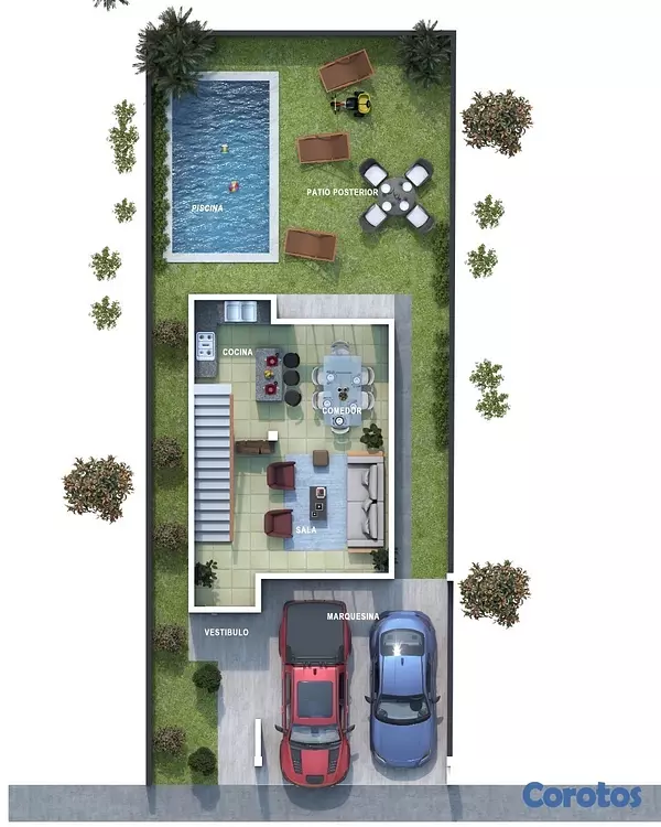 casas - venta de casa con piscina en la avenida ecológica santo Domingo este  3
