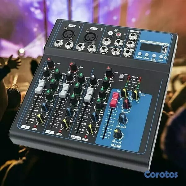 camaras y audio - MEZCLADORA DE SONIDO MIXEL 4 CANALES SQ-04 2