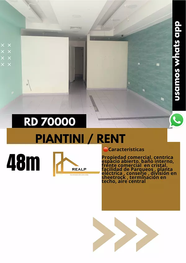 oficinas y locales comerciales - Local comercial Piantini  1