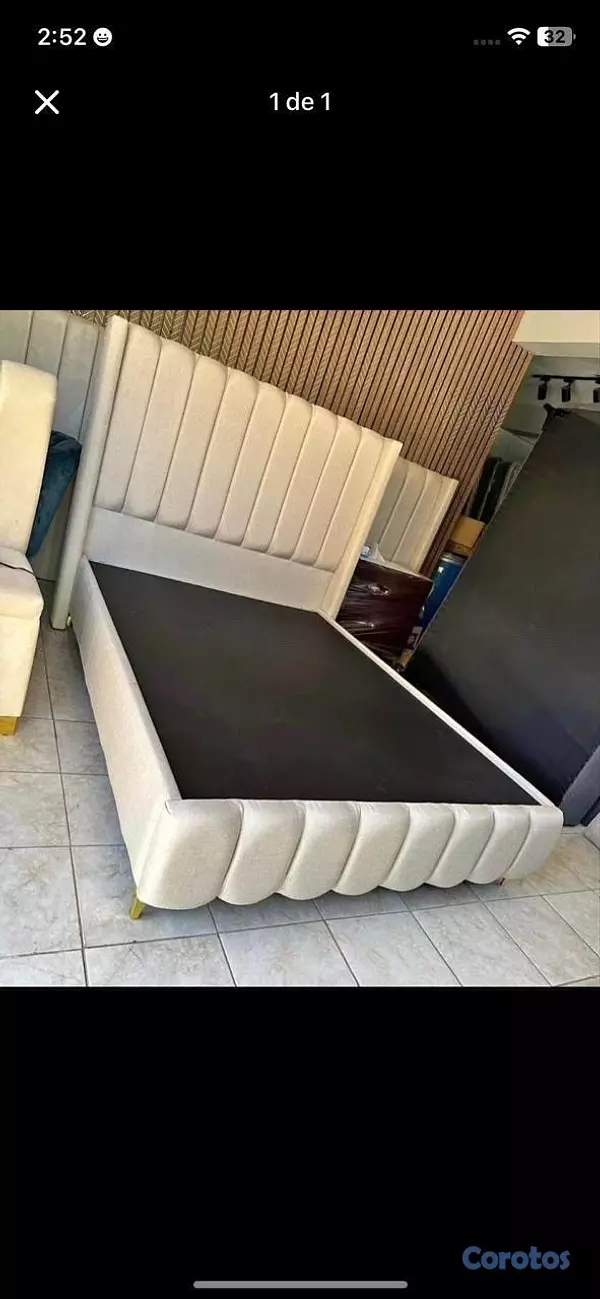 muebles y colchones - un especial de cama tapizada en un súper precio 🧸😍⏰ 2