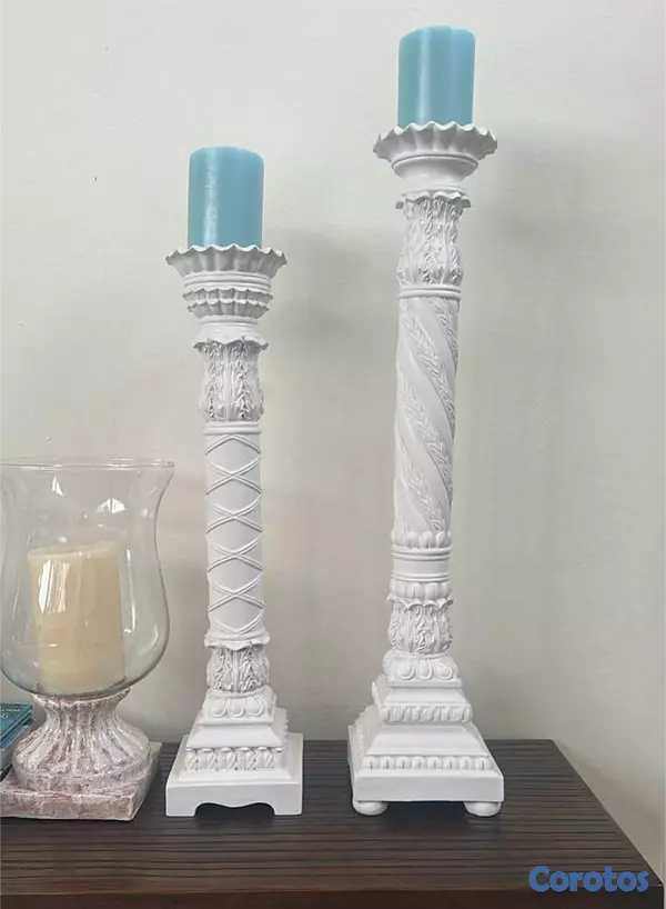 decoración y accesorios - Dos candelabros pilares 2
