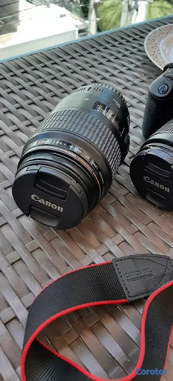 camaras y audio - Canon Rebel T5 + Lente Macro 100mm 4