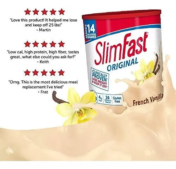 Salud y Equipamiento Médico - Mezcla En Polvo Para Batido Reemplazo De Comida Slimfast 4