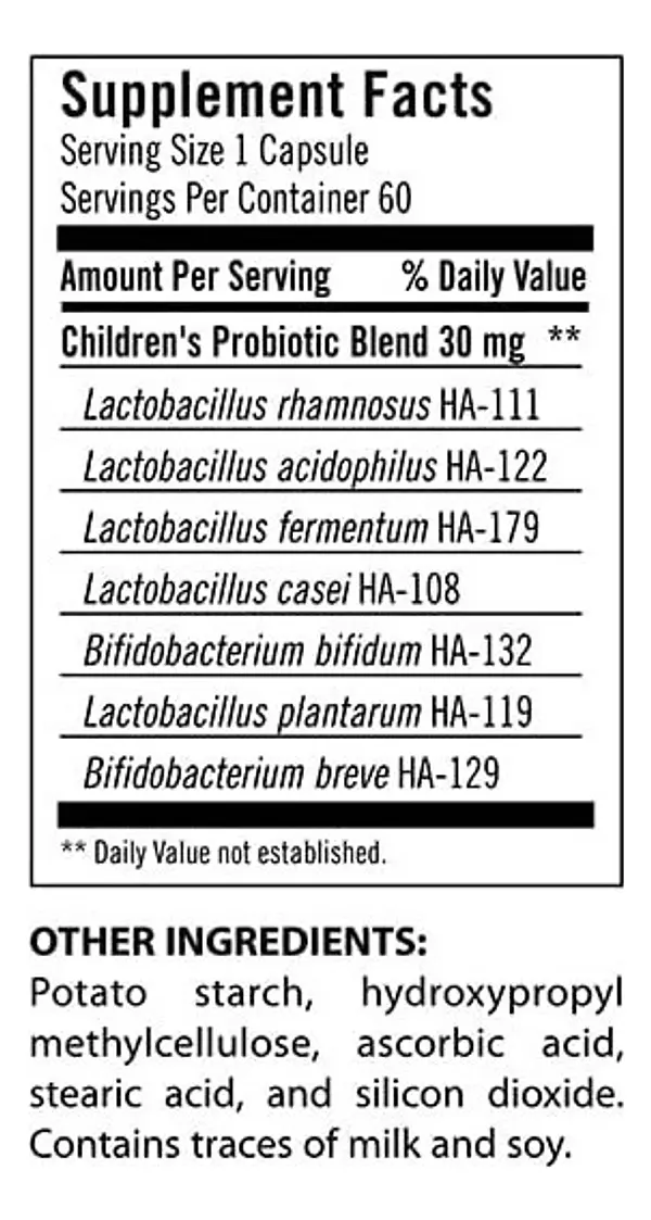 Salud y Equipamiento Médico - Probiotico Niño 60 capsulas Udo S Cho 2