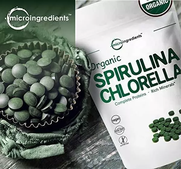 Salud y Equipamiento Médico - Clorella Y Espirulina Organica 3000mg, 720 Tabletas 2