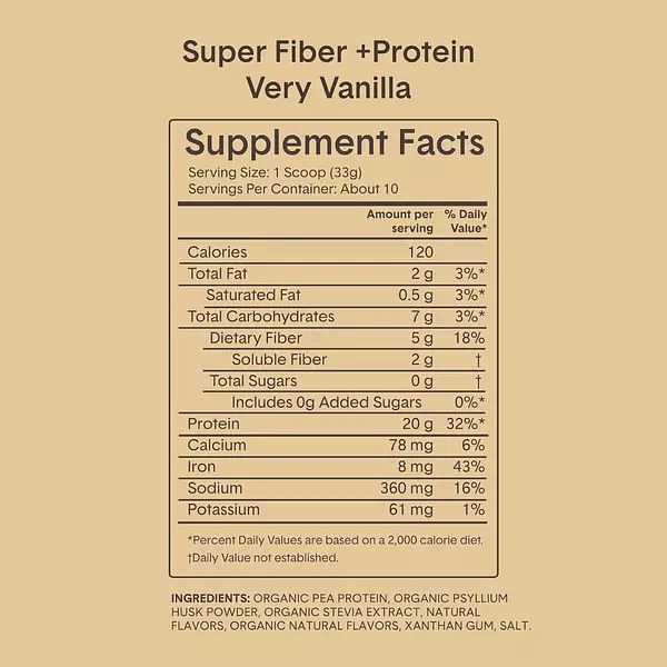 Salud y Equipamiento Médico - Fibra Y Proteína 360gr Vainilla 2