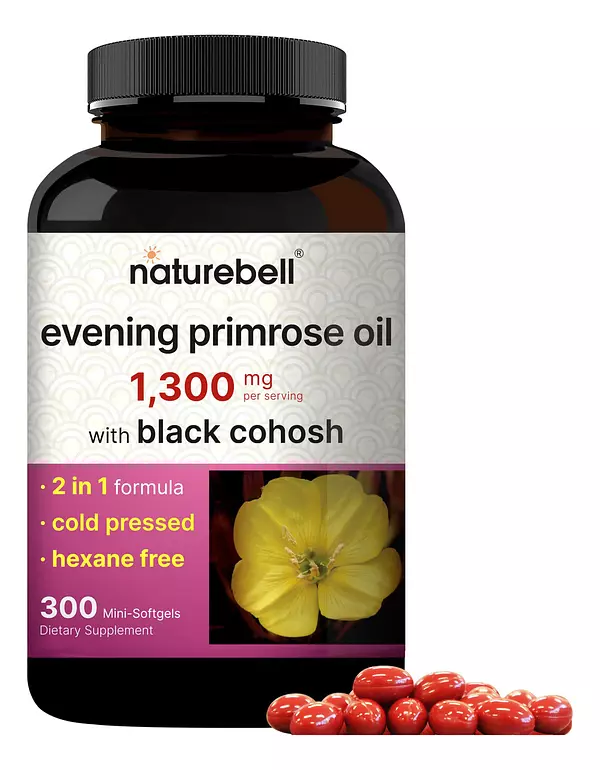 Salud y Equipamiento Médico - Aceite De Onagra Naturebell Con Cohosh Negro, 1,300 Mg Por P 2