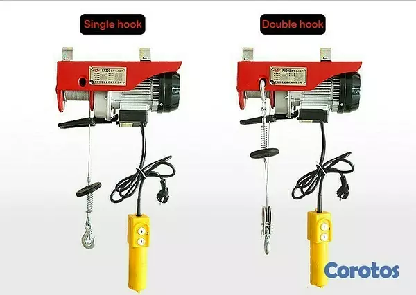 equipos profesionales - Gancho electrico de polea hidraulica winche Cabrestante grua balanza de 300KG 3