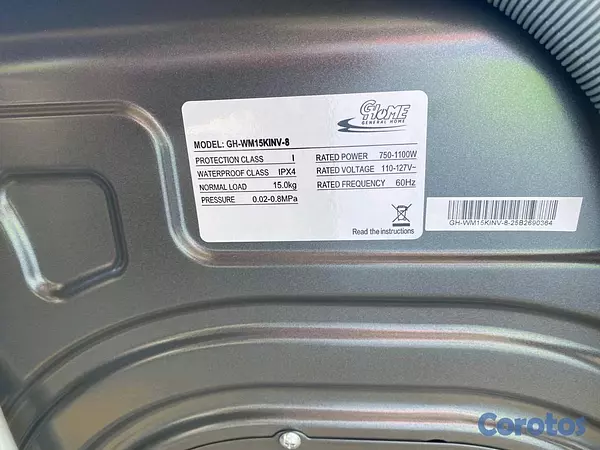 electrodomesticos - 
*LAVADORA AUTOMÁTICA G HOME*
LAVA Y EXPRIME 15 KG 
MOTOR INVERTE 
NUEVA





 6