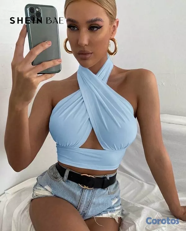 ropa para mujer - camisa camiseta crop top mujer🛍️ 2