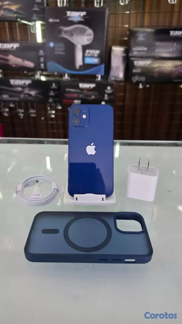 celulares y tabletas - iPhone 12 Mini 64GB Azul desbloqueado de fabrica 2