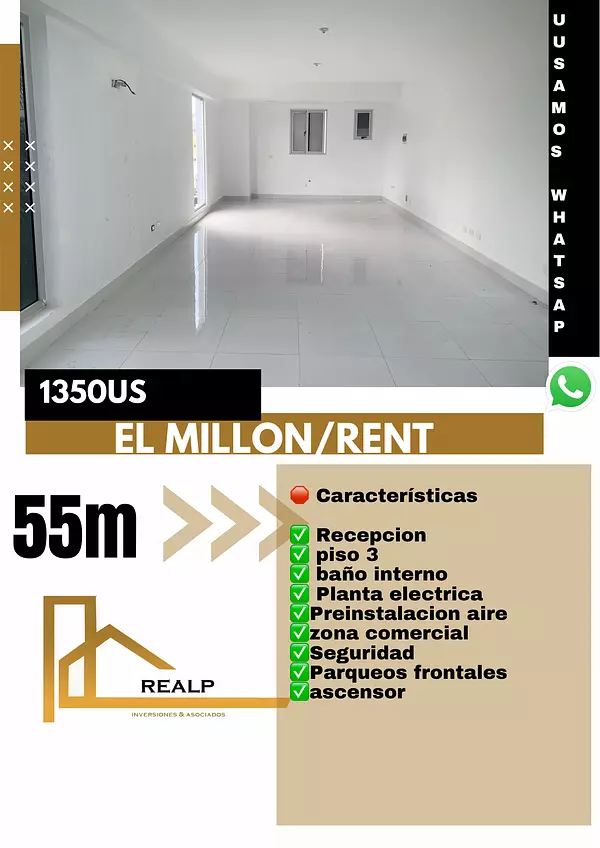 oficinas y locales comerciales - Alquiler local en el millon 1