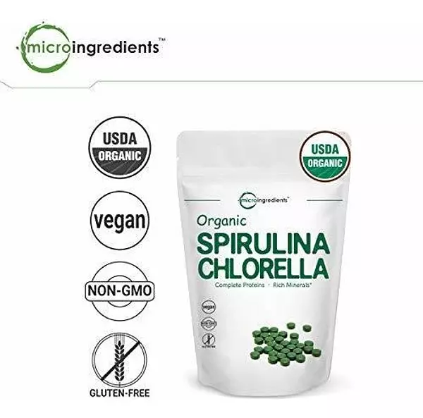 Salud y Equipamiento Médico - Clorella Y Espirulina Organica 3000mg, 720 Tabletas 4