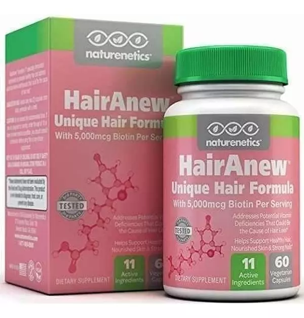 Salud y Equipamiento Médico - Hairanew Vitaminas Únicos Crecimiento Del Pelo Con Biotina 2