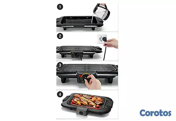 electrodomesticos - Parrilla electrica con control de termostato 2000W 3