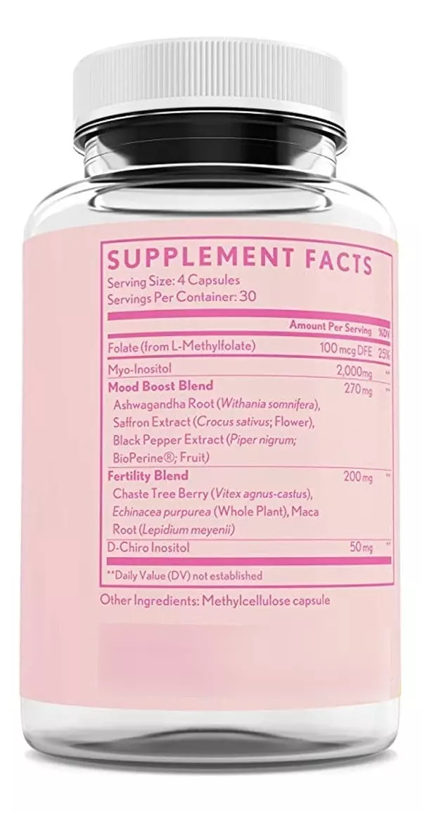 Salud y Equipamiento Médico - Inositol 120 capsulas Unico Organics 2