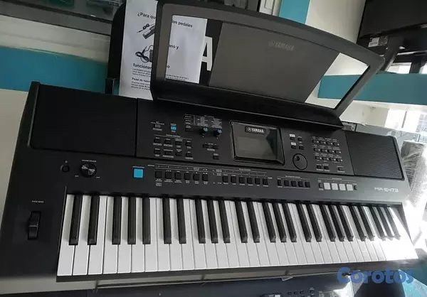instrumentos musicales - PIANO YAMAHA PSR-E473 -61 TEC -destacado por su mo 7