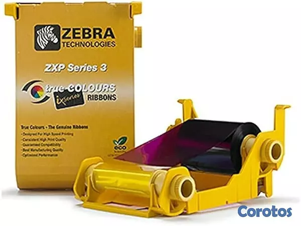 impresoras y scanners - CINTA PARA IMPRESORA ZEBRA ZXP SERIE 3, COLOR YMCKO, RENDIMIENTO 200 IMPRESIONES